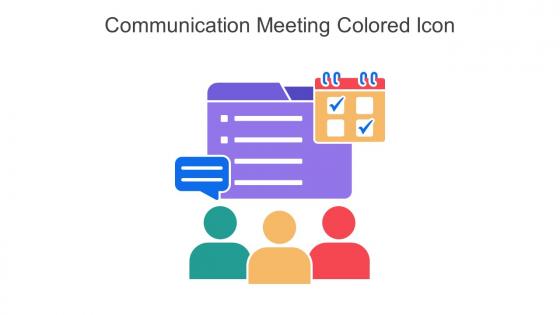 Communication Meeting Colored Icon In Powerpoint Pptx Png And Editable Eps Format