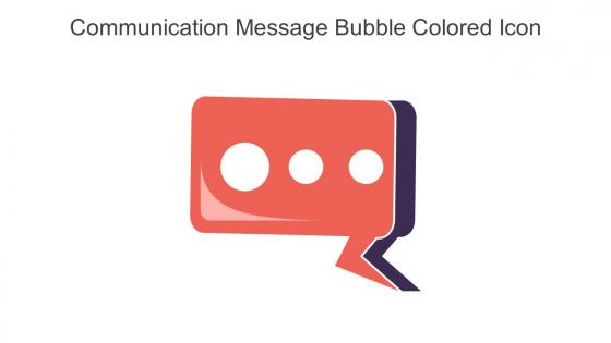 Communication Message Bubble Colored Icon In Powerpoint Pptx Png And Editable Eps Format