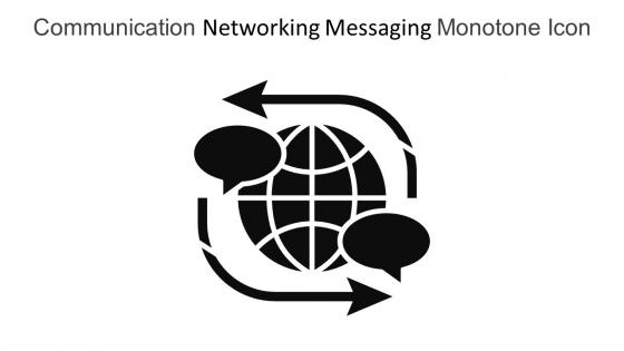 Communication Networking Messaging Monotone Icon In Powerpoint Pptx Png And Editable Eps Format