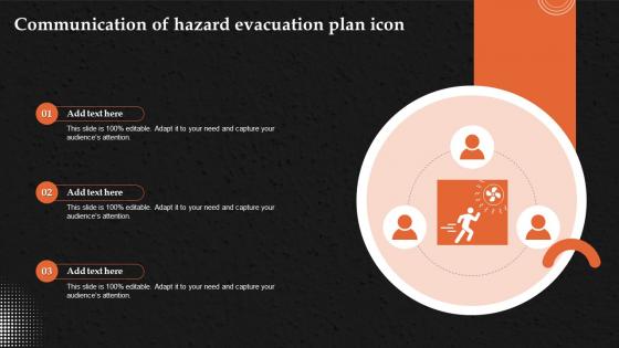Communication Of Hazard Evacuation Plan Icon