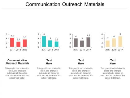 Communication outreach materials ppt powerpoint presentation layouts smartart cpb