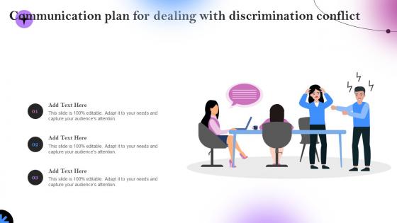 Communication Plan For Dealing With Discrimination Conflict