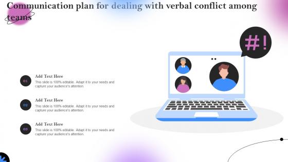 Communication Plan For Dealing With Verbal Conflict Among Teams