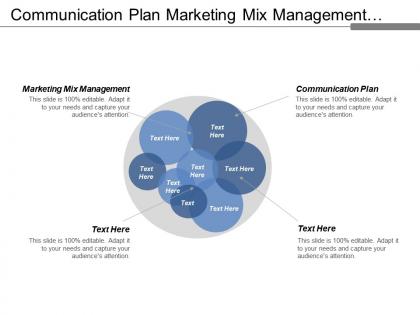 Communication plan marketing mix management organizational leadership project prioritization cpb
