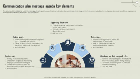 Communication Plan Meetings Agenda Key Elements