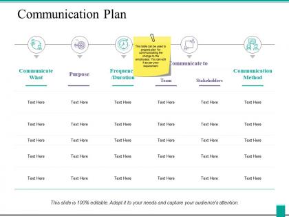 Communication plan ppt powerpoint presentation diagram images