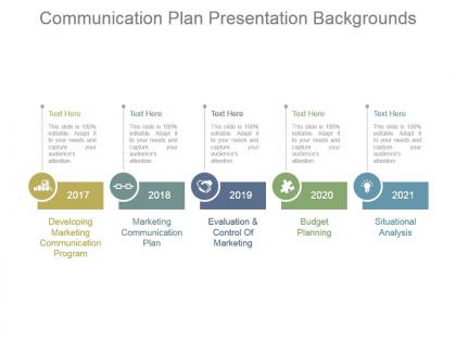 Communication plan presentation backgrounds