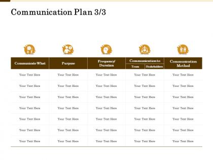 Communication plan stakeholders m2132 ppt powerpoint presentation infographic template show