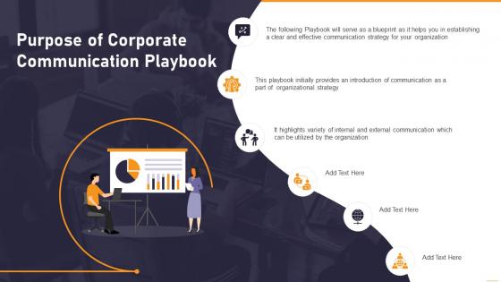 Communication Playbook Purpose Of Corporate Communication Playbook