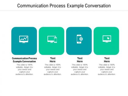 Communication process example conversation ppt powerpoint presentation model cpb