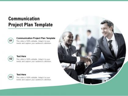 Communication project plan template ppt powerpoint presentation cpb
