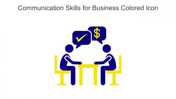 Communication Skills For Business Colored Icon In Powerpoint Pptx Png And Editable Eps Format
