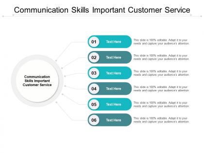 Communication skills important customer service ppt powerpoint show cpb