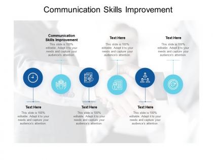 Communication skills improvement ppt powerpoint presentation file cpb