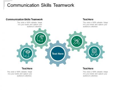 Communication skills teamwork ppt powerpoint presentation ideas cpb