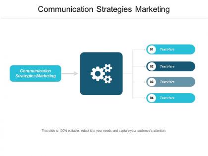 Communication strategies marketing ppt powerpoint presentation file background designs cpb
