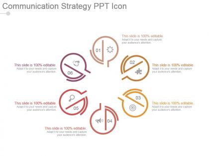 Communication strategy ppt icon