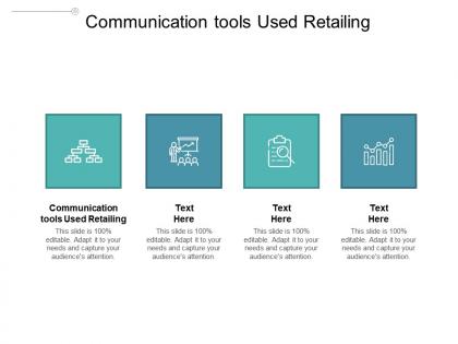 Communication tools used retailing ppt powerpoint presentation model templates cpb