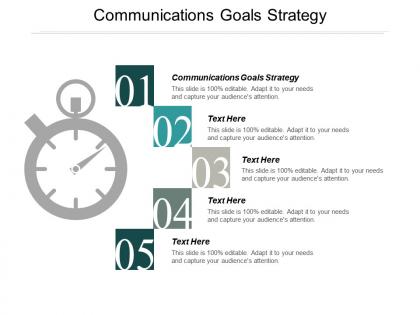 Communications goals strategy ppt powerpoint presentation summary mockup cpb