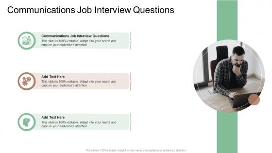 Communications Job Interview Questions In Powerpoint And Google Slides Cpb