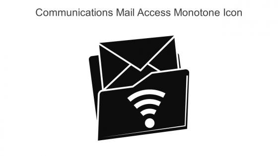 Communications Mail Access Monotone Icon In Powerpoint Pptx Png And Editable Eps Format
