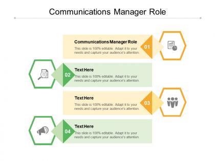 Communications manager role ppt powerpoint presentation pictures shapes cpb