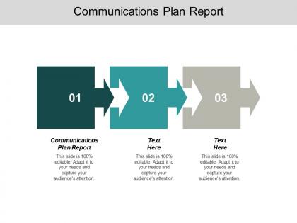 Communications plan report ppt powerpoint presentation summary maker cpb
