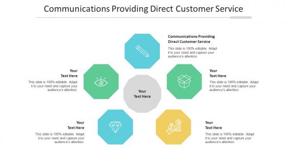 Communications providing direct customer service ppt powerpoint presentation cpb