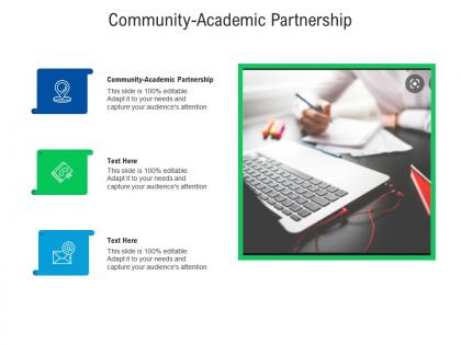Community academic partnership ppt powerpoint presentation infographics slide cpb