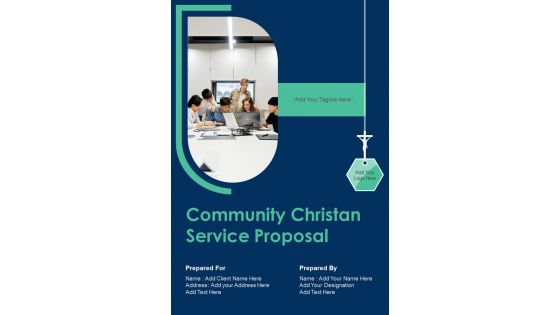 Community Christan Service Proposal Sample Document Report Doc Pdf Ppt