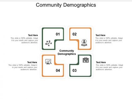 Community demographics ppt powerpoint presentation file model cpb