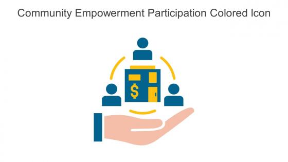 Community Empowerment Participation Colored Icon In Powerpoint Pptx Png And Editable Eps Format