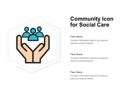 Community icon for social care