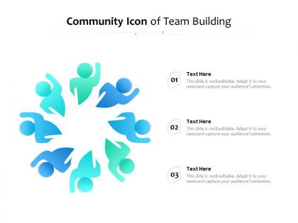 Community icon of team building