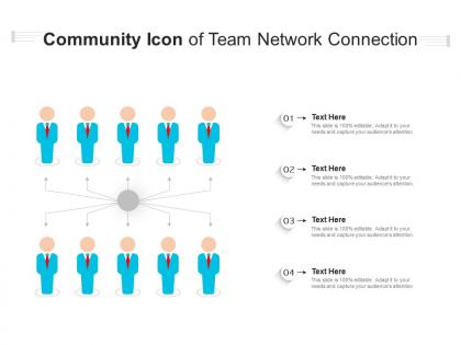 Community icon of team network connection