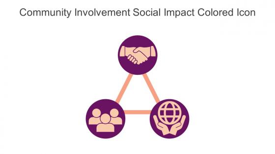 Community Involvement Social Impact Colored Icon In Powerpoint Pptx Png And Editable Eps Format