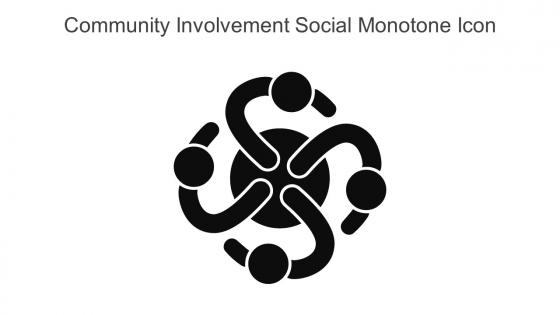 Community Involvement Social Monotone Icon In Powerpoint Pptx Png And Editable Eps Format