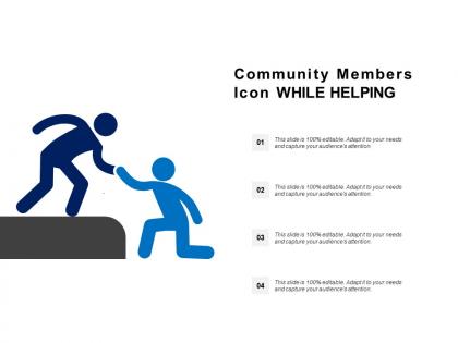 Community members icon while helping