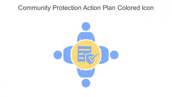 Community Protection Action Plan Colored Icon In Powerpoint Pptx Png And Editable Eps Format