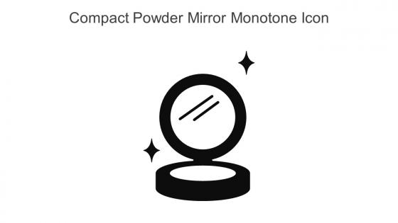 Compact Powder Mirror Monotone Icon In Powerpoint Pptx Png And Editable Eps Format