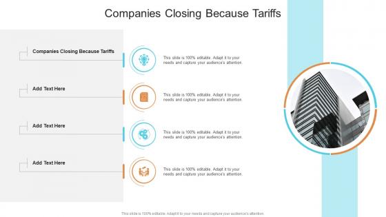 Companies Closing Because Tariffs In Powerpoint And Google Slides Cpb