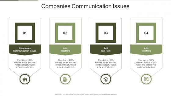Companies Communication Issues In Powerpoint And Google Slides Cpb