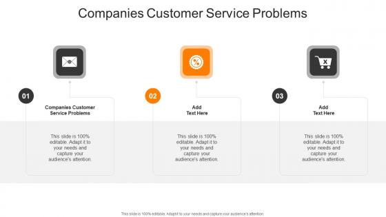 Companies Customer Service Problems In Powerpoint And Google Slides Cpb