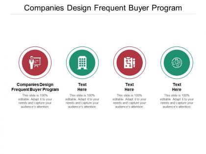 Companies design frequent buyer program ppt powerpoint presentation portfolio graphics download cpb