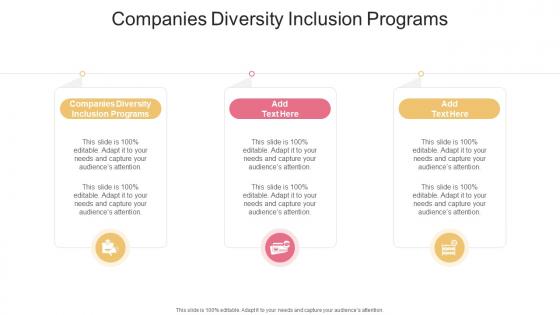 Companies Diversity Inclusion Programs In Powerpoint And Google Slides Cpb