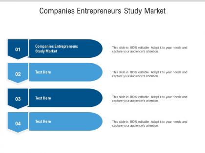 Companies entrepreneurs study market ppt powerpoint presentation portfolio designs cpb