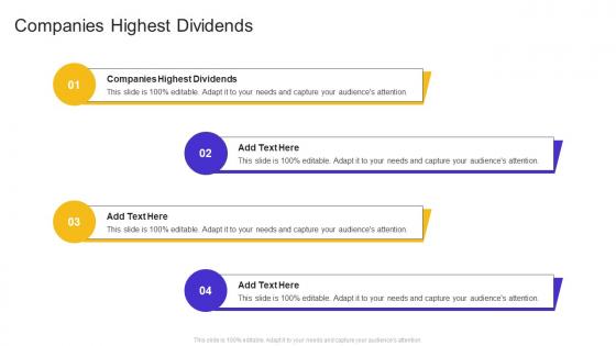 Companies Highest Dividends In Powerpoint And Google Slides Cpb