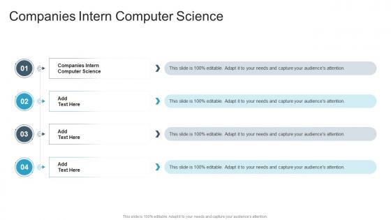 Companies Intern Computer Science In Powerpoint And Google Slides Cpb