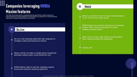 Companies Leveraging Nvidia Maxine Features Nvidia Maxine For Enhanced Video AI SS