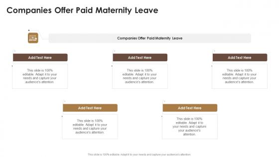 Companies Offer Paid Maternity Leave In Powerpoint And Google Slides Cpb